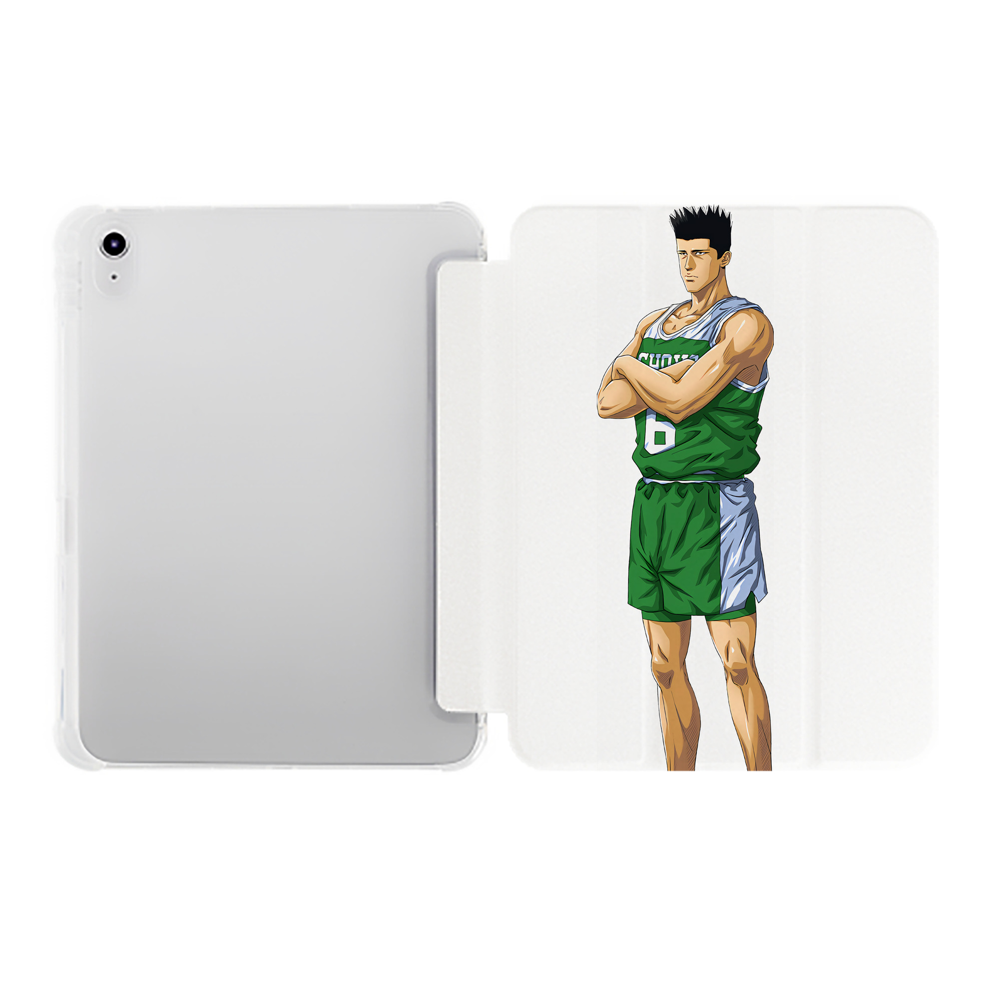 （画像用） SLAM DUNK／スラムダンク IPad ケース ペン収納付き 三つ折りスタンド PUレザー×シリコン 対応機種9.5/10.5/10.9インチ